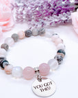 You Got This Classic Charm Bracelet Rose Quartz