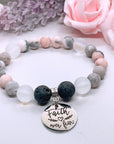 Faith Over Fear Classic Charm Bracelet Lava