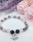 Best Friend Heart Companion Charm Bracelet Lava