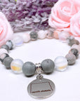 North Dakota State Classic Charm Bracelet Druzy