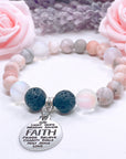 Faith Sentiments Classic Charm Bracelet Lava
