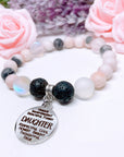 Daughter Sentiments Classic Charm Bracelet Lava