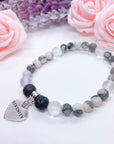 Serenity Heart Companion Charm Bracelet Lava