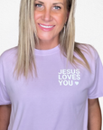 Jesus Loves You – Lavender Tee