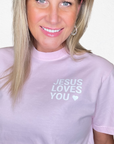 Jesus Loves You – Pink Tee