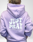 Just Pray - Lavender Christian Hoodie