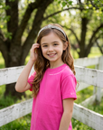 Youth Just Pray Tee in Azalea