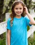 Youth Just Pray Tee in Sky Blue