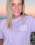 Jesus Loves You – Lavender Tee