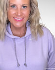 Blessed & Blinged Lavender | Rhinestone Drawstring