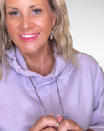 Blessed & Blinged Lavender | Rhinestone Drawstring
