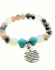 Serenity Prayer Classic Charm Bracelet Turquoise
