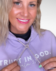 Blessed & Blinged Clear | Rhinestone Drawstring