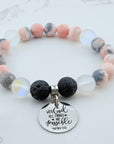 With God All Things are Possible Classic Charm Bracelet Lava