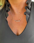5SRB Silver Bar Necklace