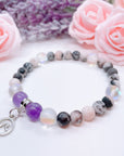 Wave Companion Charm Bracelet Amethyst