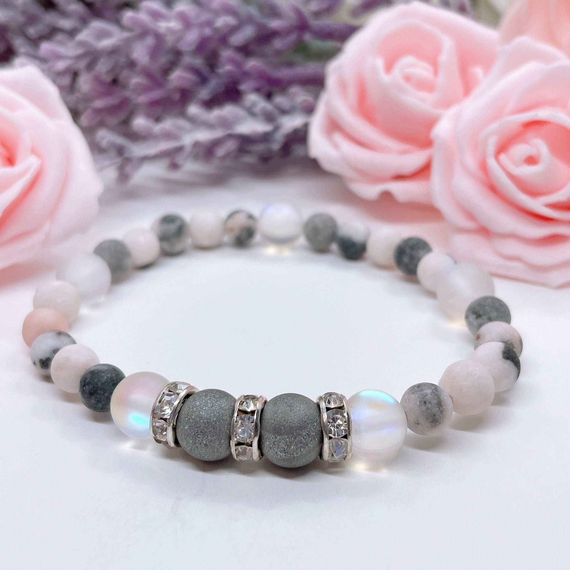 Druzy Rhinestone Companion Bracelet