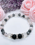 Lava Stone Rhinestone Companion Bracelet