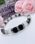Lava Stone Rhinestone Companion Bracelet