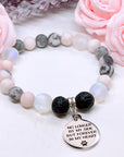 No Longer By My Side but in My Heart Forever ( Pet Paw) Classic Charm Bracelet Lava