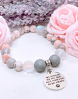 No Longer By My Side but in My Heart Forever ( Pet Paw) Classic Charm Bracelet Druzy