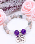 Strong & Brave Classic Charm Bracelet Amethyst
