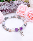 Tooth Companion Charm Bracelet Amethyst