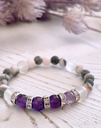 Amethyst Rhinestone Companion Bracelet