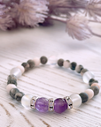 Amethyst Rhinestone Companion Bracelet
