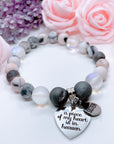 Sister: A Piece of my Heart is in Heaven Classic Charm Bracelet Druzy
