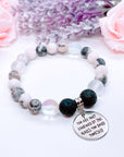 You Are Only Confined by the Walls You Build Yourself | Gemstone Charm Bracelet