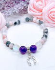 Lucky Horseshoe Companion Charm Bracelet Amethyst