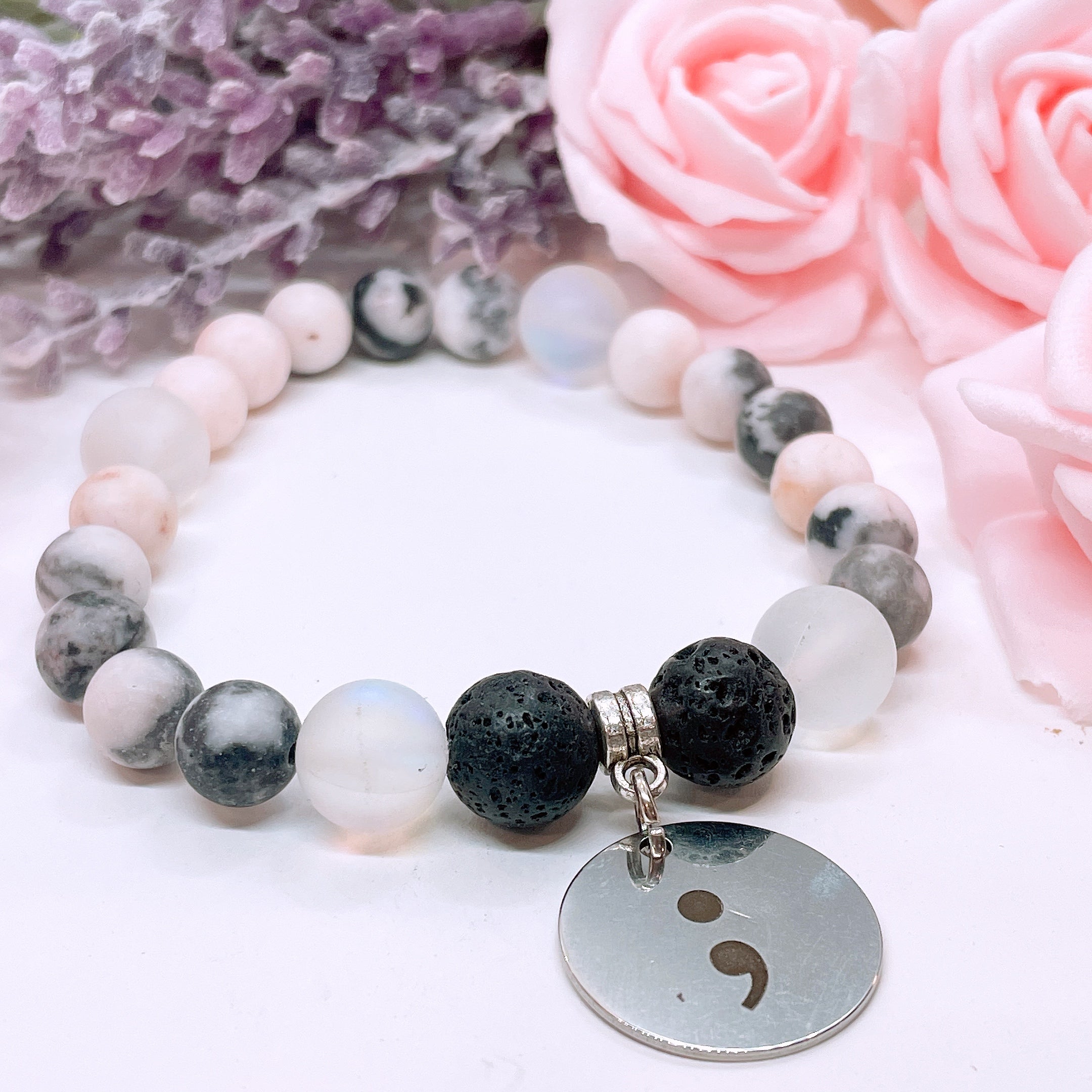 Semicolon Classic Charm Bracelet Bracelet Lava