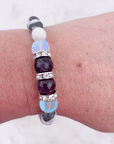 Amethyst Rhinestone Classic Bracelet