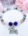 Jumping Horse Companion Charm Bracelet