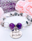 Friend for Life Charm Bracelet Amethyst