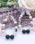 Teardrop Lava Gemstone Earrings