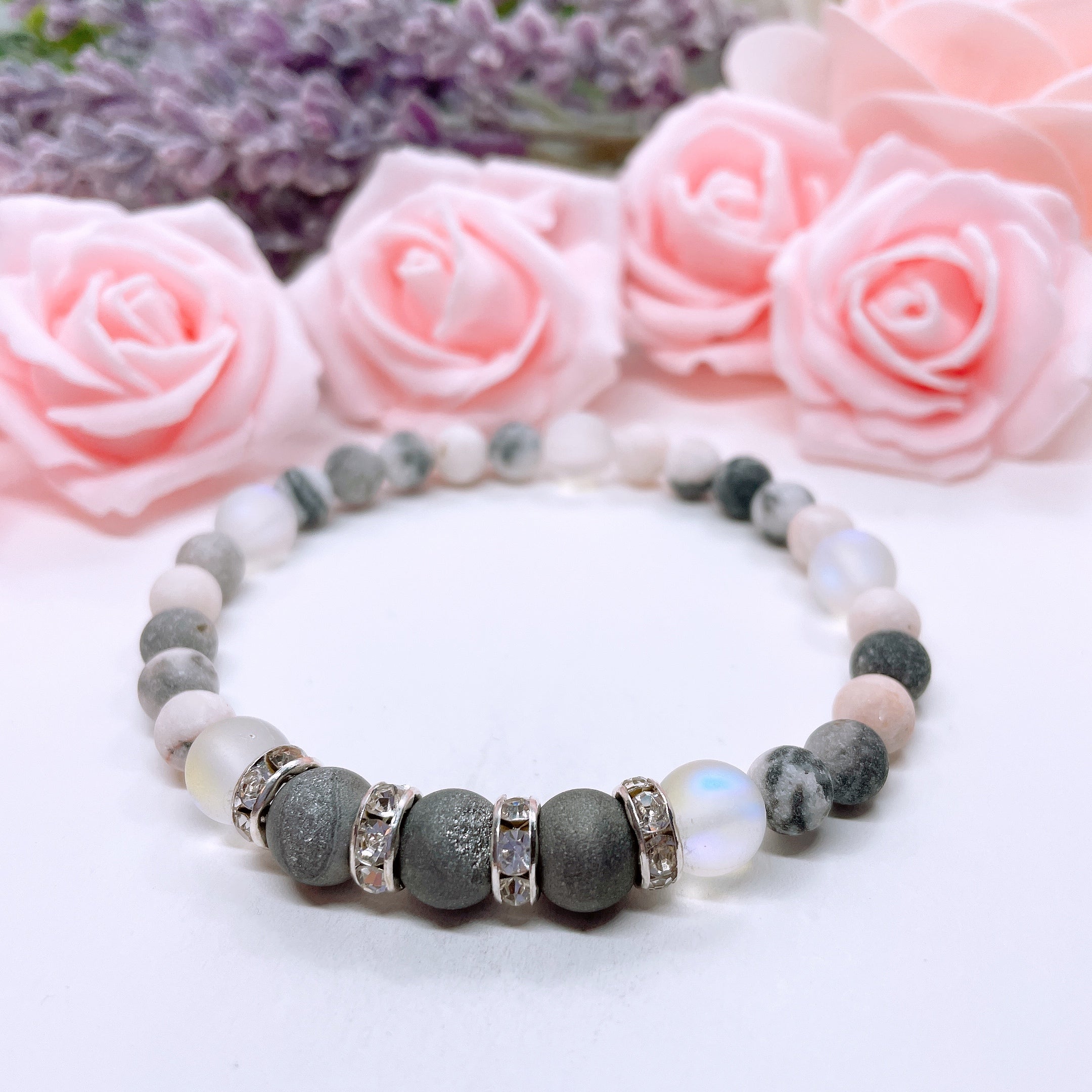 Druzy Rhinestone Companion Bracelet