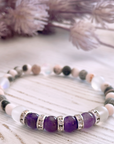 Amethyst Rhinestone Companion Bracelet