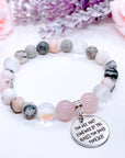 You Are Only Confined by the Walls You Build Yourself | Gemstone Charm Bracelet