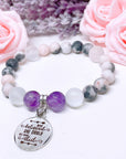 She Believed She Could So She Did Classic Charm Bracelet Amethyst
