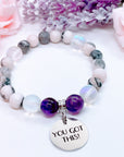 You Got This Classic Charm Bracelet Amethyst