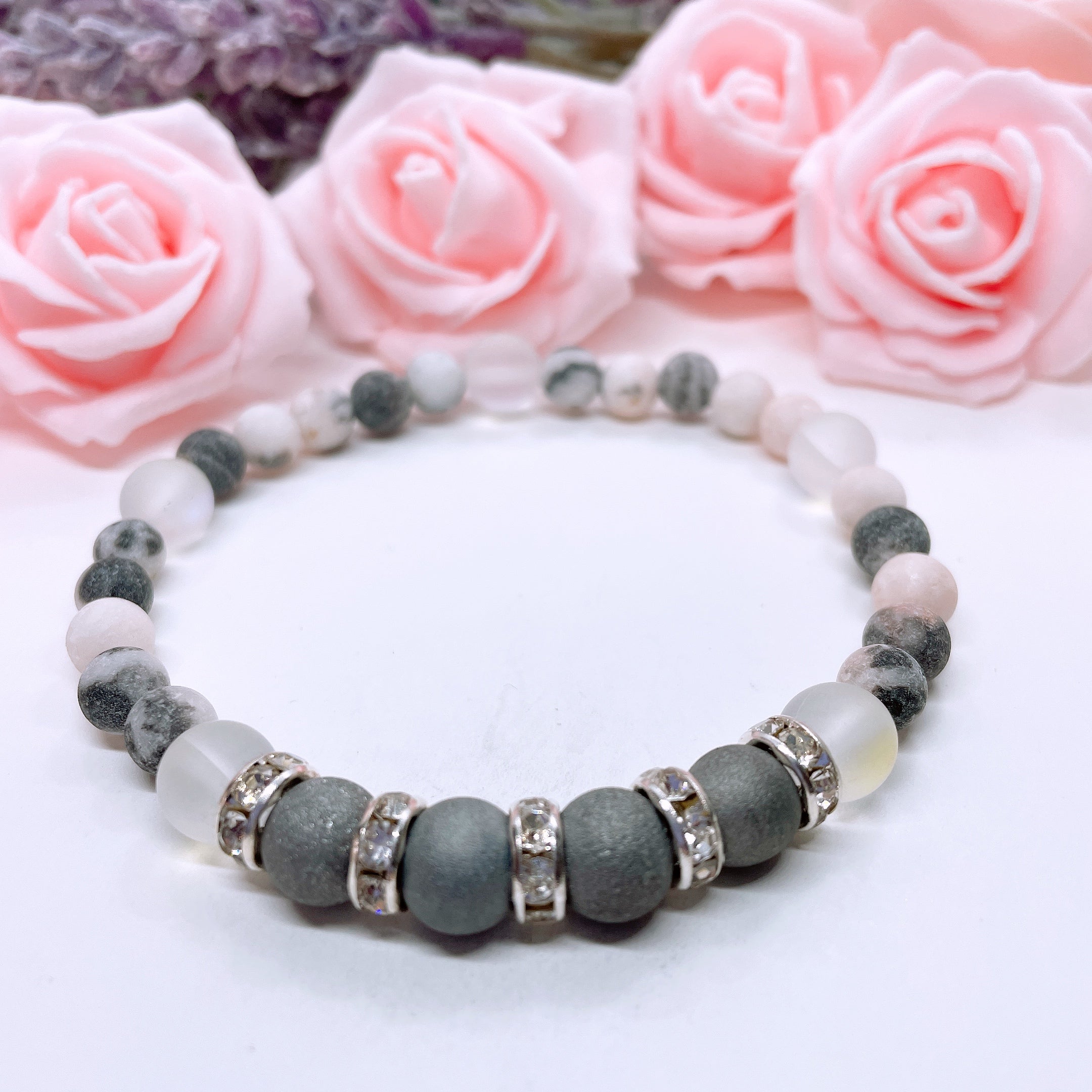 Druzy Rhinestone Companion Bracelet