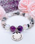 Always in my Heart Classic Charm Bracelet Amethyst