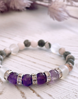 Amethyst Rhinestone Companion Bracelet