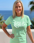 Praise the Lord Tee in Mint Green