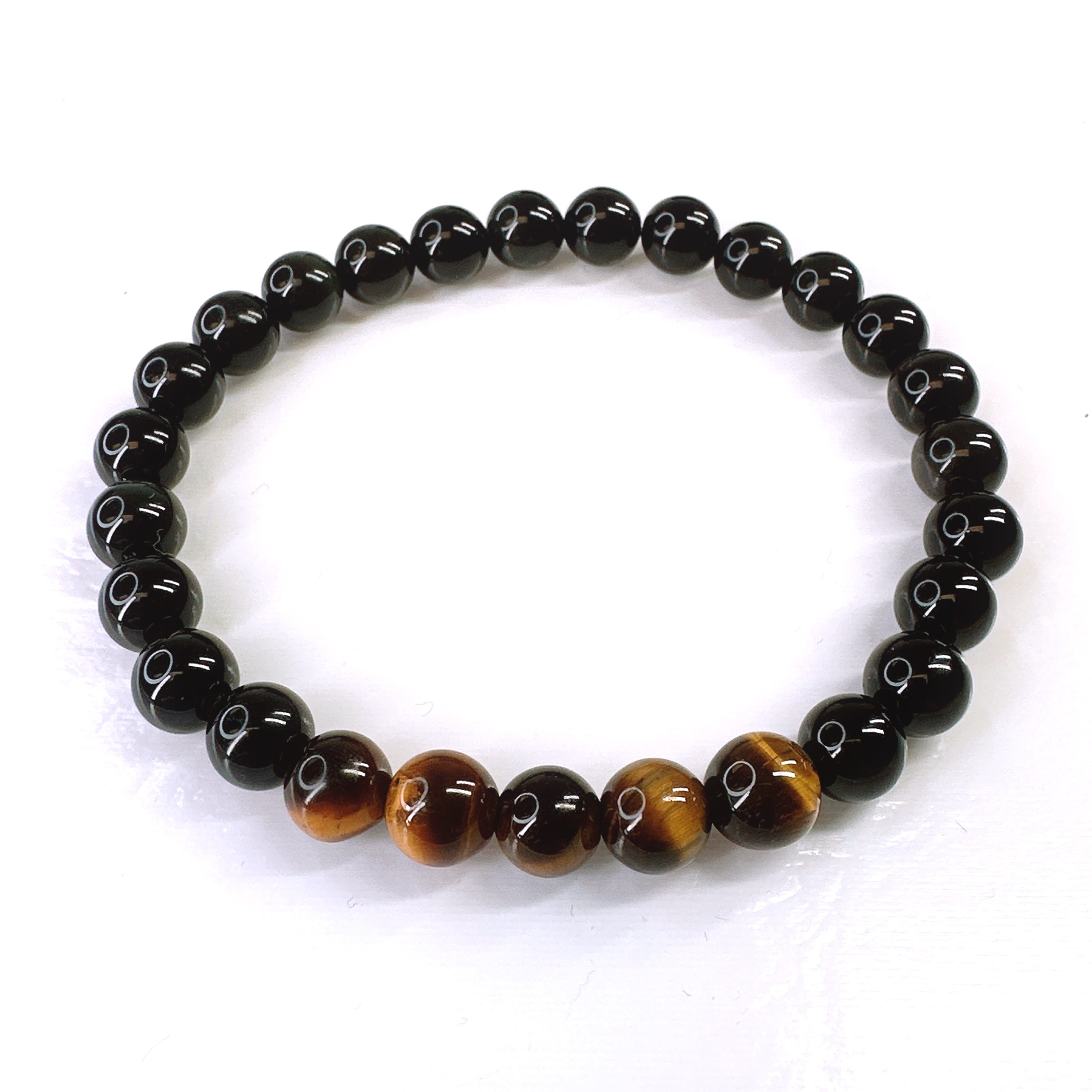Black Obsidian and Tigers Eye Bracelets – 5 Second Rule Bracelet