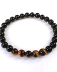 Black Obsidian and Tigers Eye Bracelets