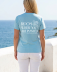 Bloom Where You Are Planted Tee in Sky Blue