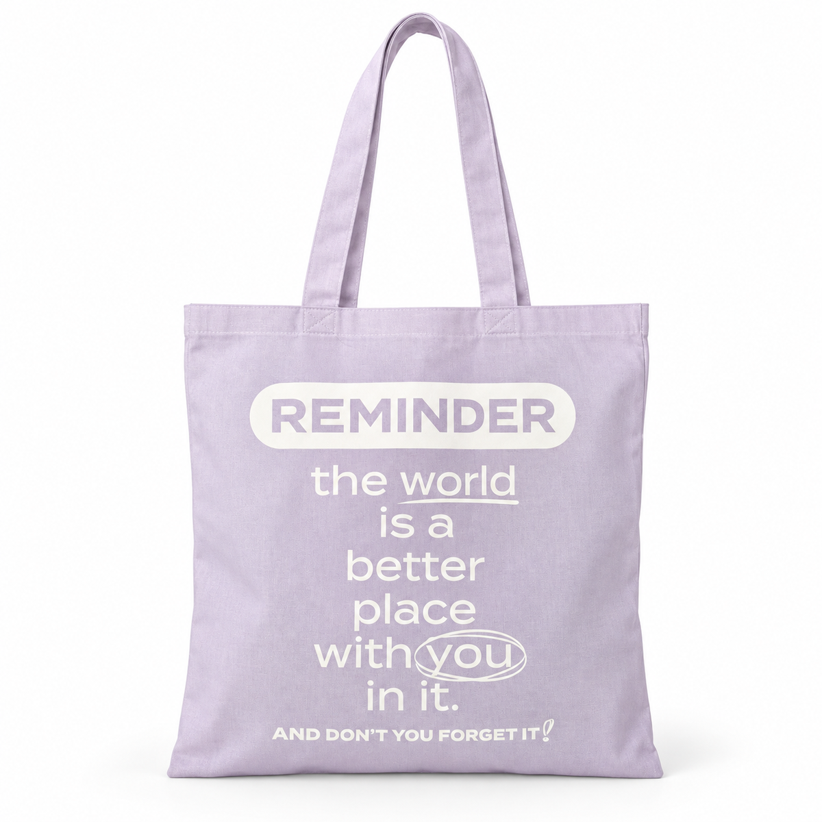 Reminder Lavender Tote Bag